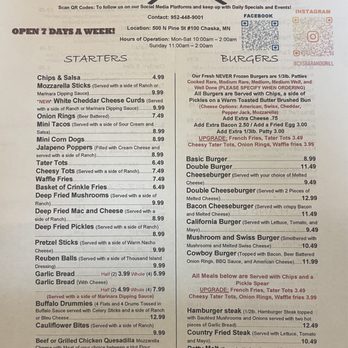 Cy's Bar And Grill - updated menu 8/23/23 - Bars Near Me - Chaska, Minnesota