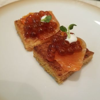 PAI Honolulu - Cured salmon toast with ikura - New American Near Me - Honolulu, Hawaii