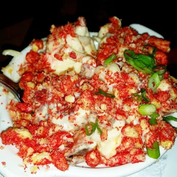 The Attic - MAC'N CHEETOS ($8): A rich cheese sauce (jack cheese, cheddar and mozzarella) paired with perfectly-cooked pasta. Topped w/Flamin' Cheetos - Breakfast & Brunch Near Me - Long Beach, California