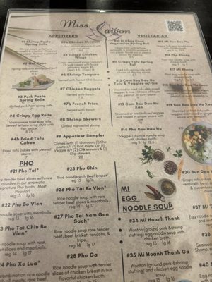 Menu photo 4 Miss Saigon Tucson, AZ