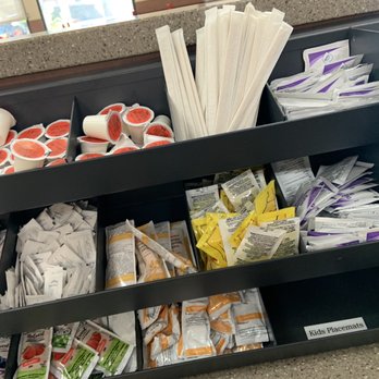 Chick-fil-A - Condiments bar has hand Sanitizer wipes provided 1.25.22 - Fast Food Near Me - Yorba Linda, California