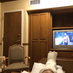 Harborside Healthcare Madison House - Crappy, dingy room with two broken chairs and a crappy TV with broken remote control.