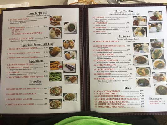 Menu photo 2 Manila Filipino Restaurant Millington, TN Menu photo 2 Manila Filipino Restaurant Millington, TN