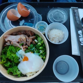 Wadaya - Kyoto mazemen after breaking the poached egg - Ramen Near Me - Costa Mesa, California