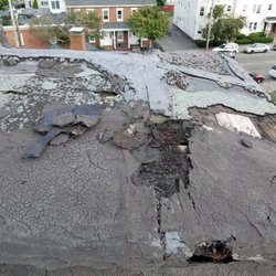 Marcello Roofing - My roof before Marcello Roofing replaced it.