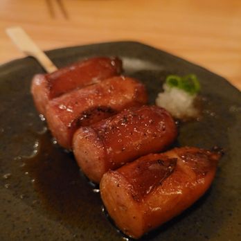 Drunken Monk - Kurobuta sausage - nice kick to it - Izakaya Near Me - Menlo Park, California Drunken Monk - Kurobuta sausage - nice kick to it - Izakaya Near Me - Menlo Park, California