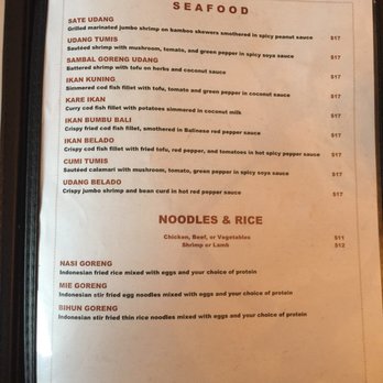 Java Indonesian Restaurant - Menu - Indonesian Near Me - Brooklyn, New York