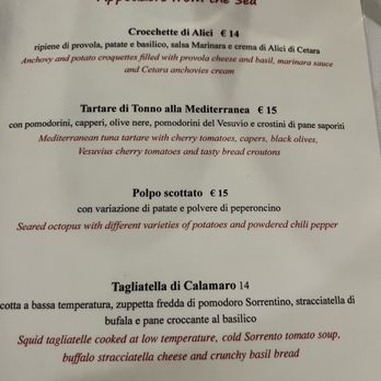 Ristorante Fuoro - Menu - Italian Near Me - Sorrento, NA