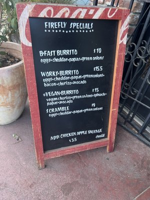 Menu photo 3 Firefly Coffee House Santa Cruz, CA Menu photo 3 Firefly Coffee House Santa Cruz, CA