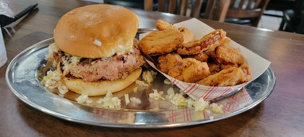 Food from Boarhog's Barbeque