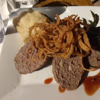 Hemingway's Tavern - Bison meatloaf - New American Near Me - Melbourne, Florida Hemingway's Tavern - Bison meatloaf - New American Near Me - Melbourne, Florida