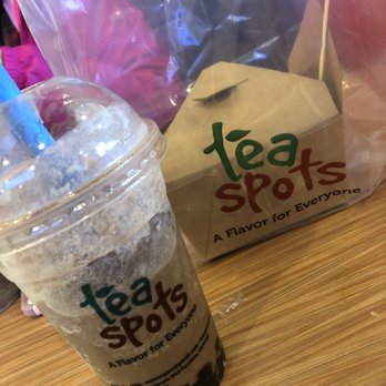 Tea Spots - Oreo boba and Popcorn chicken. Delicious! - Shaved Ice Near Me - Pasadena, California