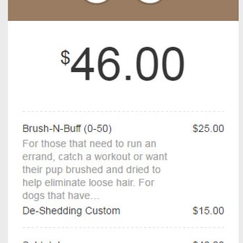 Perk-N-Pooch - I had my receipt emailed. Of course the price varies depending on your dog. I was happy with my price - Pet Groomers Near Me - Sandy Springs, Georgia