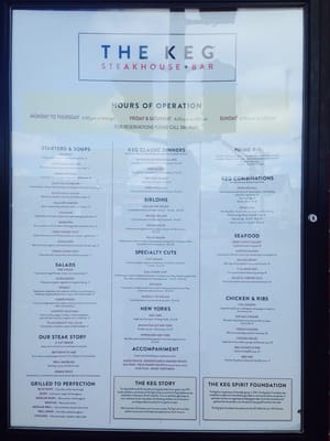 Menu photo 1 The Keg Steakhouse + Bar - Moncton Moncton, NB