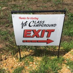 1st Class Campground - Exit