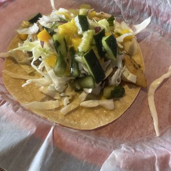 White Duck Taco Shop - Matthews - Thai Peanut Chicken Taco- dry chicken - Tacos Near Me - Matthews, North Carolina White Duck Taco Shop - Matthews - Thai Peanut Chicken Taco- dry chicken - Tacos Near Me - Matthews, North Carolina