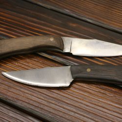 Virginia Institute of Blacksmithing - Drop point hunter/utility knives each made in our two day class.