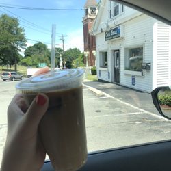 Cara-Bean - Outside + iced coffee (June 2020)