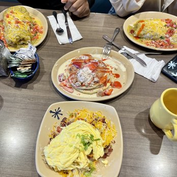 Snooze, an A.M. Eatery - Spuds deluxe. Snooze breakfast burrito. Strawberry shortcake pancakes. - Breakfast & Brunch Near Me - Tustin, California Snooze, an A.M. Eatery - Spuds deluxe. Snooze breakfast burrito. Strawberry shortcake pancakes. - Breakfast & Brunch Near Me - Tustin, California