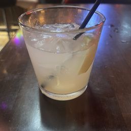 I asked for a menu. They don't have menus. I ordered a margarita. It was $18. This was the $18 Margarita.