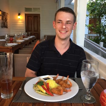 Butterfly Café - We opted for a table outside. It was romantic but the mosquitos were bad! - Seafood Near Me - Marathon, Florida
