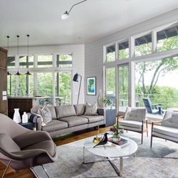 Ginger Jar Furniture - Thayer Coggin Draper lounge chairs and 855 Design Classic sofa