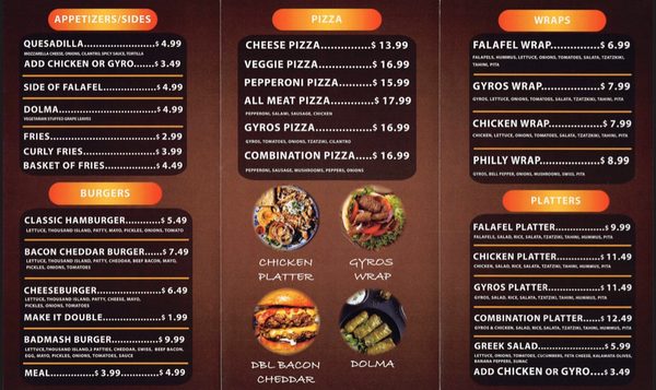 Menu photo 4 Falafel Corner Granite Bay, CA