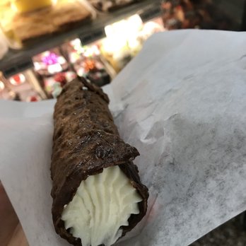 Bova's Bakery - Florentine cannolo--look at that caramelly crisp! - Bakeries Near Me - Boston, Massachusetts Bova's Bakery - Florentine cannolo--look at that caramelly crisp! - Bakeries Near Me - Boston, Massachusetts
