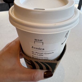Starbucks - Pecan Crunch Oatmilk Latte - Coffee & Tea Near Me - Burbank, California