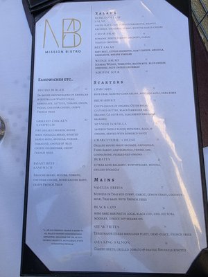 Menu photo 2 Mission Bistro Carmel-by-the-Sea, CA Menu photo 2 Mission Bistro Carmel-by-the-Sea, CA