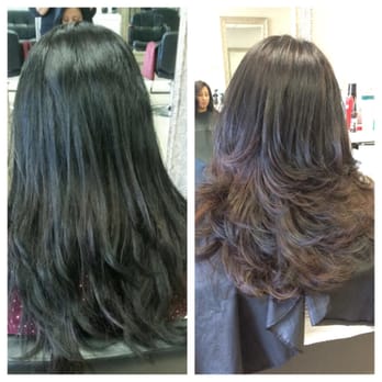Glamourax - Before and after of Arax diligent work. Thank you so much again!! - Hair Salons Near Me - Burbank, California