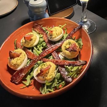 Nyla's Restaurant - Candied Bacon Deviled Eggs - Cocktail Bars Near Me - Westfield, Indiana