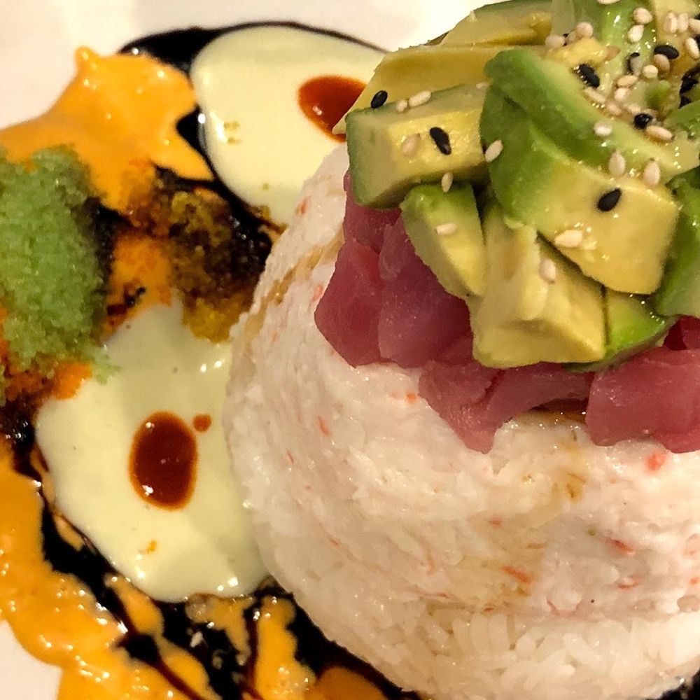 KANZI - Ahi Tuna Tower! A bit more ahi tuna and less imitation crab would've balanced out this dish. Otherwise, definitely a good appetizer to get! - Sushi Bars Near Me - The Colony, Texas KANZI - Ahi Tuna Tower! A bit more ahi tuna and less imitation crab would've balanced out this dish. Otherwise, definitely a good appetizer to get! - Sushi Bars Near Me - The Colony, Texas
