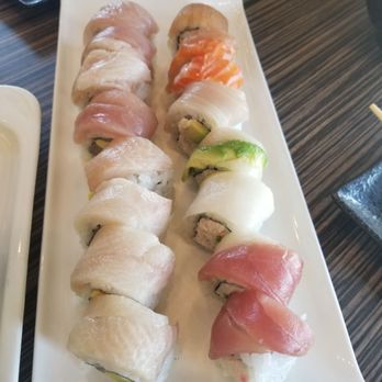 Nikko Sushi - Hamachi lovers (left) and rainbow roll (right) - Sushi Bars Near Me - Berkeley, California