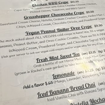 Rachel's Cafe & Creperie - Specials - Creperies Near Me - Lancaster, Pennsylvania