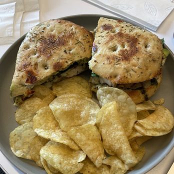 Top Out Cafe - Chicken Pesto Panini - Coffee & Tea Near Me - Indianapolis, Indiana