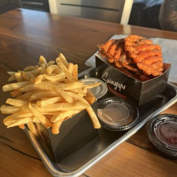 Swagyu Imperial Beach - Sweet Potato Waffle Fries and Sidewinder Fries - Burgers Near Me - Imperial Beach, California Swagyu Imperial Beach - Sweet Potato Waffle Fries and Sidewinder Fries - Burgers Near Me - Imperial Beach, California
