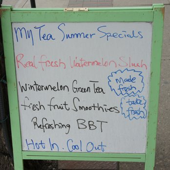 My Tea - Outdoor menu specials - Bubble Tea Near Me - Edmonton, Alberta