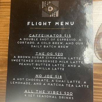Deja Brew - Menu - Coffee & Tea Near Me - Parker, Colorado