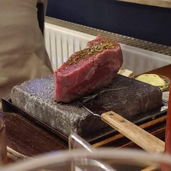 Zur dicken Emma - Sirloin on hot stone plate - German Near Me - Ramstein-Miesenbach, RP Zur dicken Emma - Sirloin on hot stone plate - German Near Me - Ramstein-Miesenbach, RP