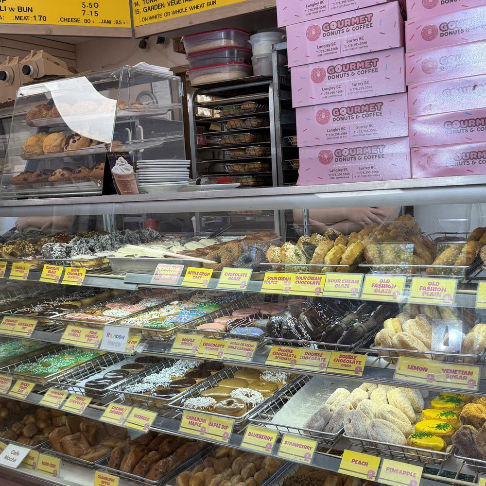 Gourmet Donuts & Coffee - Counter - Donuts Near Me - Langley, British Columbia