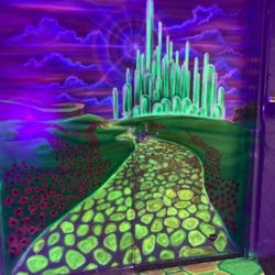 Paradise Axe and Arcade - Black light party room
