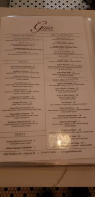 Menu photo 3 Gaia Ristorante Berwyn, IL Menu photo 3 Gaia Ristorante Berwyn, IL