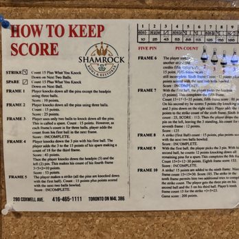 Shamrock Bowl and Restobar - Scoring guidelines - Bowling Near Me - Toronto, Ontario Shamrock Bowl and Restobar - Scoring guidelines - Bowling Near Me - Toronto, Ontario