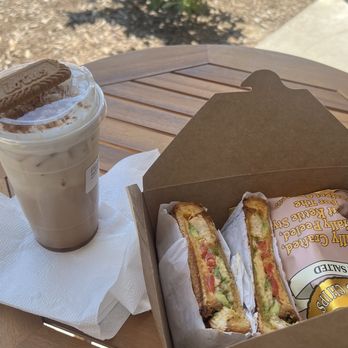 Coffee Up Roastery - The Biscoff Spicy Chicken Melt - Coffee & Tea Near Me - Chino, California Coffee Up Roastery - The Biscoff Spicy Chicken Melt - Coffee & Tea Near Me - Chino, California