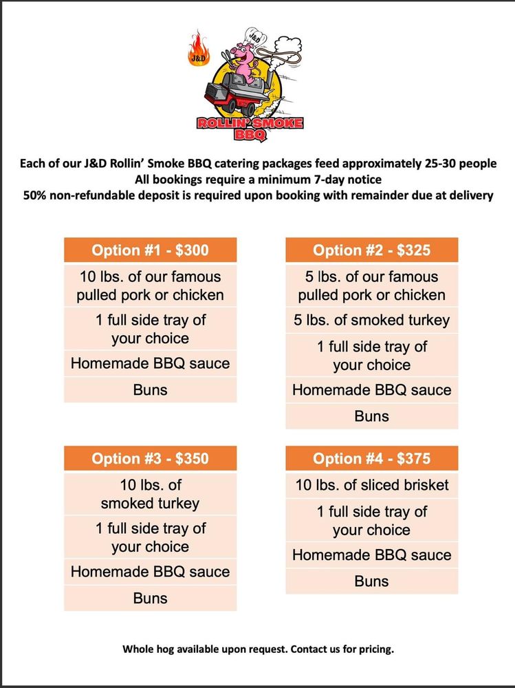J & D ROLLIN’ SMOKE BBQ Updated July 2024 Warminster, Pennsylvania