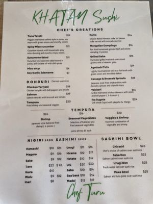 Menu photo 5 Khatan Sushi Oakland, CA