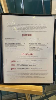 Menu photo 2 Anthony's Pier 66 Seattle, WA