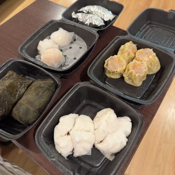 Master Yue's Tea Palace - Four Favorites and Paper wrapped chicken. We already ate some from these. - Dim Sum Near Me - Sacramento, California