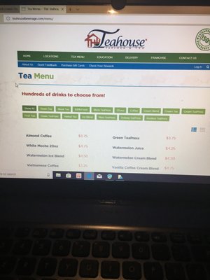 Menu photo 1 The Teahouse Houston, TX Menu photo 1 The Teahouse Houston, TX
